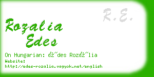 rozalia edes business card